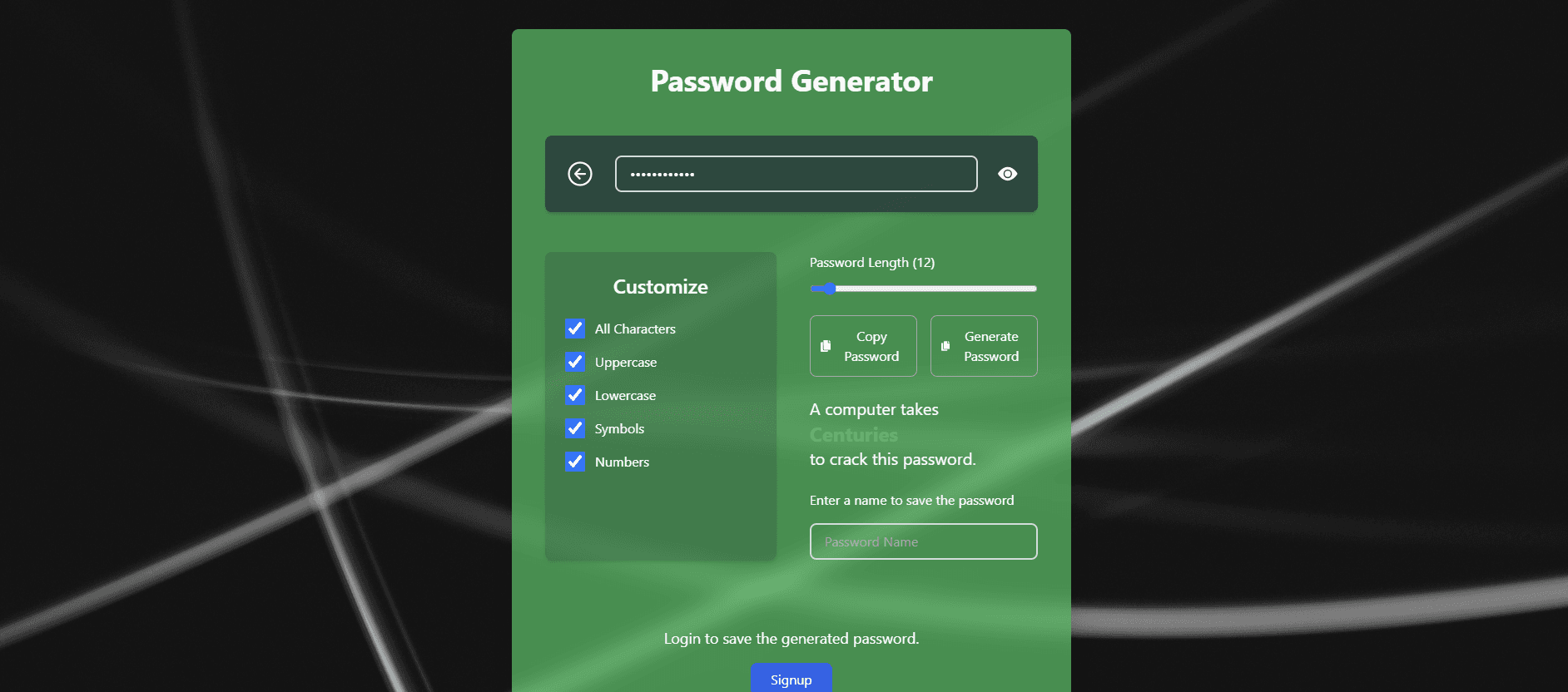 A Fullstack Password Manager
